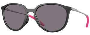 OK165 OAKLEY SIELO OO9288 928801 57 MATTE BLACK INK / SATIN SILVER / PRIZM GRAY POLARIZED