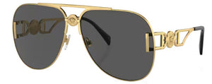 VE201 VERSACE VE2255 100287 63 GOLD  / DARK GREY
