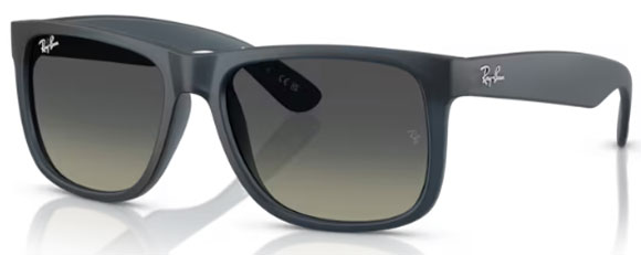 RB661 RAY-BAN JUSTIN RB4165 681311 55 RUBBER BLUE / GRADIENT GRAY