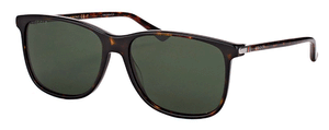 G59 GUCCI GG0017S 007 57 HAVANA / GREEN POLARIZED