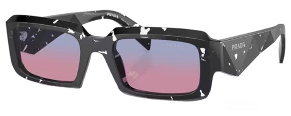 PR140 PRADA PR 27ZS 15O60E 54 BLACK CRYSTAL TORTOISE / CLEAR BLUE GRADIENT MAGENTA
