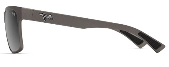 MJM198 MAUI JIM HOOPILI 683-14 METALLIC MATTE GREY / NEUTRAL GREY