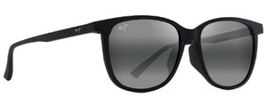 MJM117 MAUI JIM ILIKEA ASIAN FIT 650-02 MATTE BLACK / NEUTRAL GREY