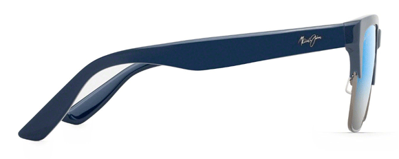 MJ489 MAUI JIM PERICO DBS853-03 56 NAVY - GUNMETAL / BLUE - SILVER