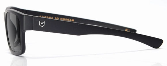 MS037 MADSON STRETCH 26-0202 BLACK MATTE / GREY POLARIZED