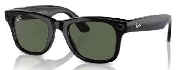 RB511 RAY-BAN META WAYFARER RW4006 601/71 50 SHINY BLACK / G-15 GREEN