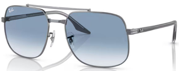 RB648 RAY-BAN RB3699 004/3F 59 GUNMETAL / GRADIENT BLUE