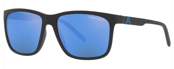 N56 ARNETTE ADIOS BABY AN4272 275822 56 MATTE BLACK / DARK BLUE MIRROR WATER POLARIZED