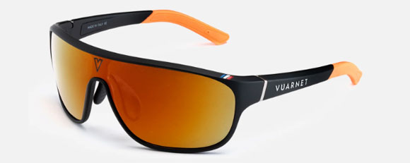 V279 VUARNET ROAD VL192900032C33 132 MATTE BLACK / NXT PHOTOCHROMIC ORANGE FLASH