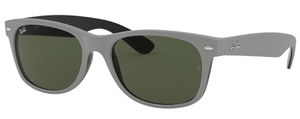 D339 RAY-BAN NEW WAYFARER RB2132 646431 52 MATTE GRAY / GREEN