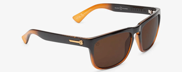 EL123 ELECTRIC KNOXVILLE EE09073543 56 BLACK AMBER  BRONZE POLARIZED