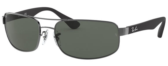 Z21 RAY-BAN RB3445 004 61 GUNMETAL / DARK GREEN