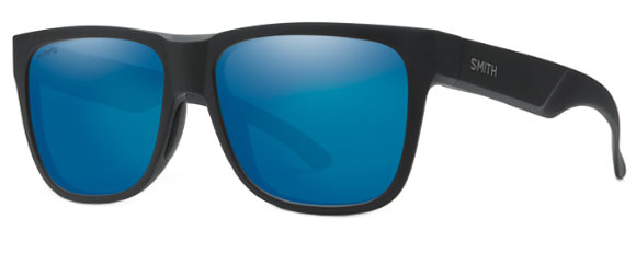 SM22 SMITH LOWDOWN 2 20094100356QG MATTE BLACK  / CHROMA POP BLUE MIRRORED POLARIZED
