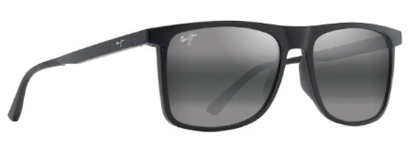 MJM110 MAUI JIM MAKAMAE 619-02 MATTE BLACK / NEUTRAL GREY