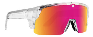 SY023 SPY MONOLITH 5050 6700000000192 142 CRYSTAL / HAPPY GRAY GREEN WITH PINK SPECTRA MIRRORED