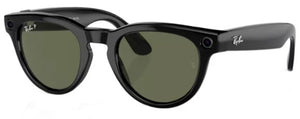 RB349 RAY-BAN META WAYFARER RW4009 601/9A 50 SHINY BLACK / GREEN POLARIZED