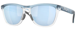 OK162 OAKLEY FROGSKINS RANGE OO9284 928409 55 TRANSPARENT STONEWASH / PRIZM DEEP WATER MIRRORED POLARIZED
