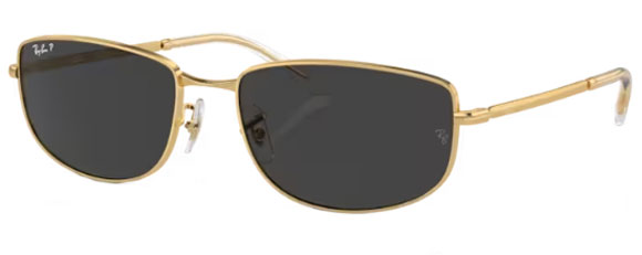 RB369 RAY-BAN RB3732 001/48 59 GOLD / BLACK POLARIZED