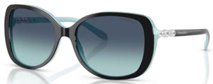 T34 TIFFANY TF4121B 80559S 55 BLACK ON TIFFANY BLUE / TIFFANY BLUE GRADIENT