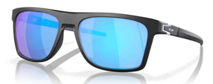 OK145 OAKLEY LEFFINGWELL OO9100 910012 57 MATTE BLACK / PRIZM SAPPHIRE MIRRORED POLARIZED