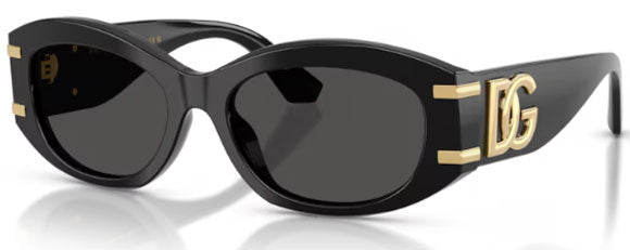 DG74 DOLCE & GABBANA DG4502 501/87 55 BLACK / DARK GREY