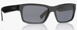VZ133 VON ZIPPER FULTON SMPFMFUL PBV 57 BLACK GLOSS  WILDLIFE VINTAGE GREY POLARIZED