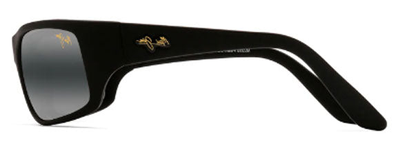MJM101 MAUI JIM MYMAUI PEAHI MM202-019 MATTE BLACK / NEUTRAL GREY