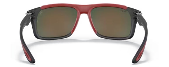 RB505 RAY-BAN RB4364M F6026Q 61 BLACK / RED MIRRORED