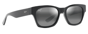 MJM071 MAUI JIM VALLEY ISLE 780-02 54 BLACK GLOSS   / NEUTRAL GREY