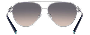 T140 TIFFANY TF3092 6175V6 59 SILVER / CLEAR GRADIENT BLUE MIRRORED SILVER