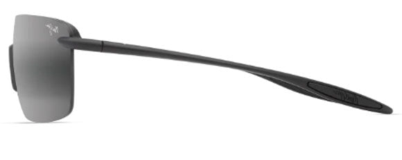 MJM188 MAUI JIM PALULU 680-02 MATTE BLACK / NEUTRAL GREY