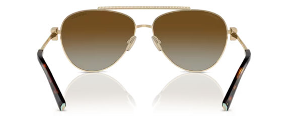 T166 TIFFANY TF3101B 6208T5 59 PALE GOLD  / BROWN GRADIENT POLARIZED
