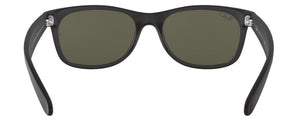 A40 RAY-BAN NEW WAYFARER RB2132 622/58 55 MATTE RUBBER BLACK / GREEN POLARIZED