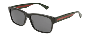 G75 GUCCI GG0340S 006 58 BLACK / MULTICOLOR / GREY