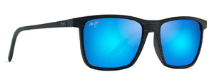 MJM023 MAUI JIM ONE WAY B875-03 55 DARK NAVY STRIPE  BLUE HAWAII