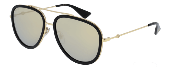 G114 GUCCI GG0062S 001 57 GOLD POLARIZED