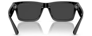 PR181 PRADA PR 25ZS 1AB08G 53 BLACK / BLACK POLARIZED