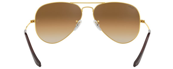 Z139 RAY-BAN AVIATOR LARGE METAL RB3025 001/51 62 ARISTA  CLEAR GRADIENT BROWN