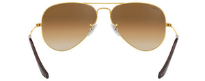 Z139 RAY-BAN AVIATOR LARGE METAL RB3025 001/51 62 ARISTA  CLEAR GRADIENT BROWN
