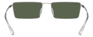 RB367 RAY-BAN EMY RB3741 003/9A 59 SILVER  / DARK GREEN POLARIZED