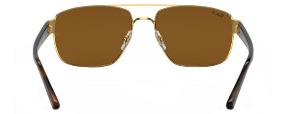 F203 RAY-BAN RB3663 001/57 60 GOLD / BROWN POLARIZED