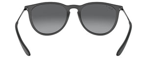 B110 RAY-BAN ERIKA RB4171F 622/T3 54 RUBBER BLACK  LIGHT GRAY GRADIENT GRAY