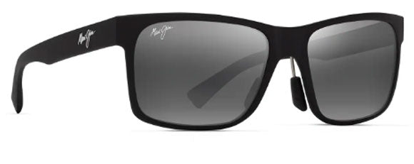 MJM208 MAUI JIM HOOPILI 683-02  MATTE BLACK / NEUTRAL GREY