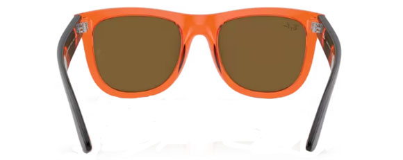 RB337 RAY-BAN WAYFARER REVERSE  RBR0502S 6712GM 53 TRANSPARENT ORANGE / COPPER