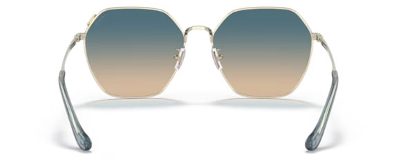 C12 COACH C7998 HC7132 900579 58 SHINY LIGHT GOLD / BLUE YELLOW GRADIENT