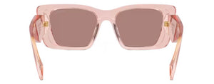 PR133 PRADA PR 08YS 19Q10D 51 TRANSPARENT PEACH / LIGHT BROWN
