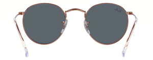 RB305 RAY-BAN ROUND METAL  RB3447 9202R5 53 ROSE GOLD  /  BLUE