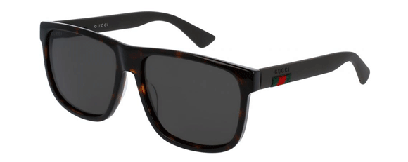 G25 GUCCI GG0010S 003 58 HAVANA BROWN / GREY POLARIZED