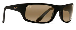 MJ148 MAUI JIM PEAHI H202-2M 65 BLACK MATTE RUBBER / HCL BRONZE