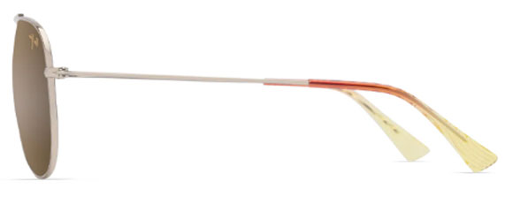 MJM172 MAUI JIM HAUOLI XL H674-16B SHINY LIGHT GOLD WITH ORANGE YELLOW / HCL BRONZE